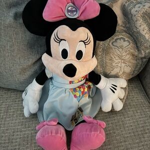 Disney Parks Minnie Mouse in Pixar UP Plush, NWOT